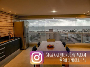 Apto com Vista para o Mar e ampla Varanda Gourmet